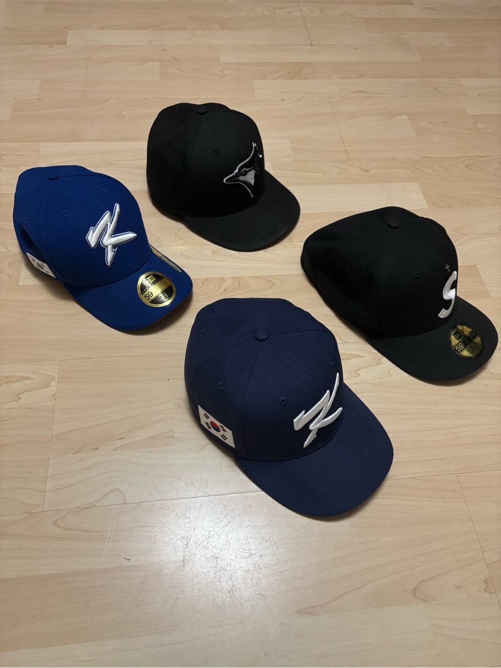 WBC Team Korea, Toronto Blue jays, Supreme new era fitted hat 7 1/2